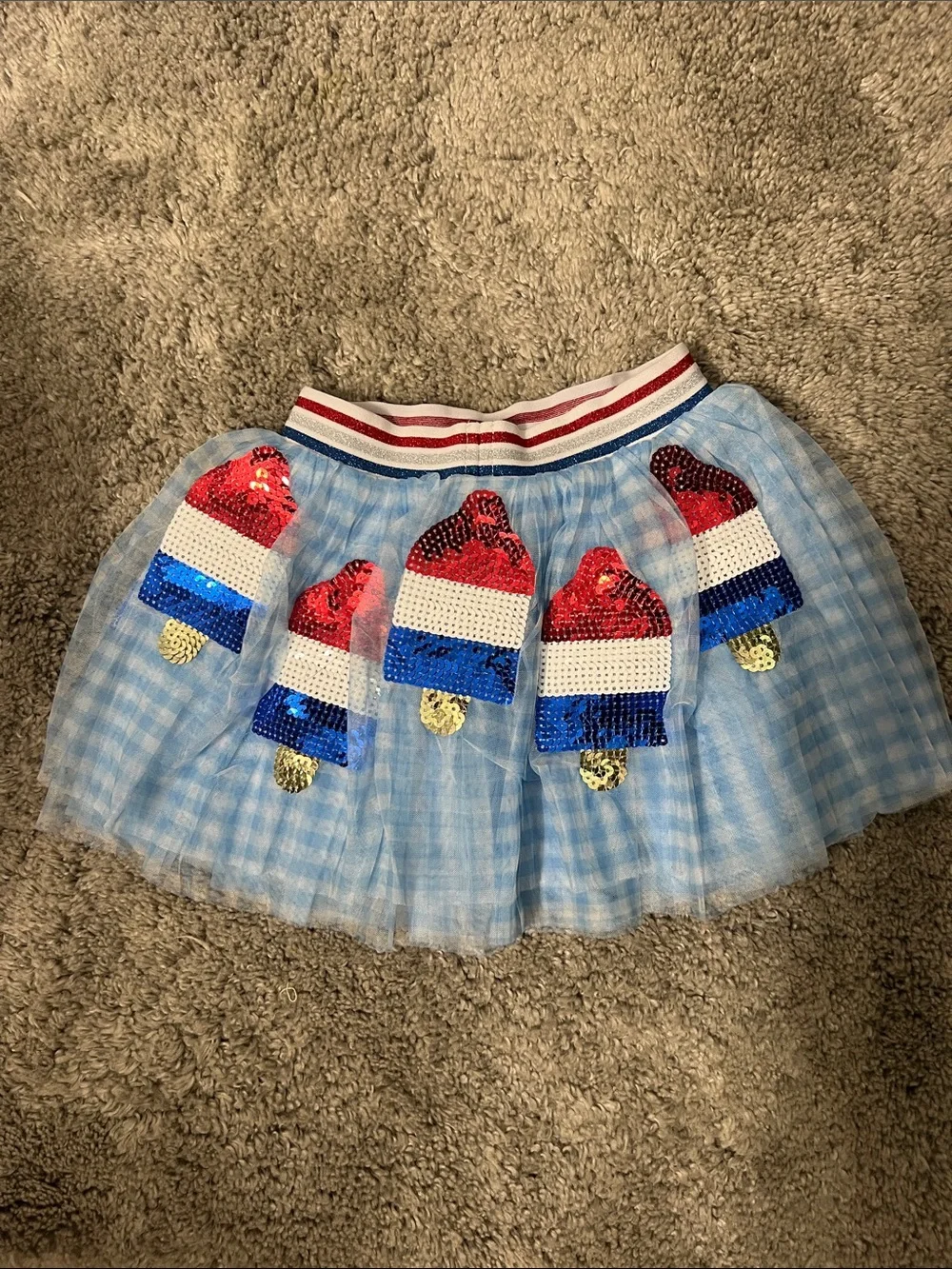 Mud Pie patriotic sequin